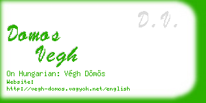 domos vegh business card